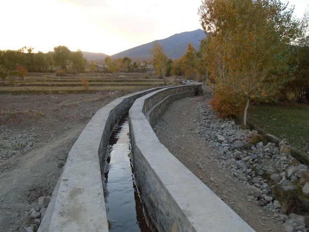 تکمیل کار ساخت ۱۴۰ متر کانال آبیاری به ارزش ۱.۵ میلیون افغانی در غزنی