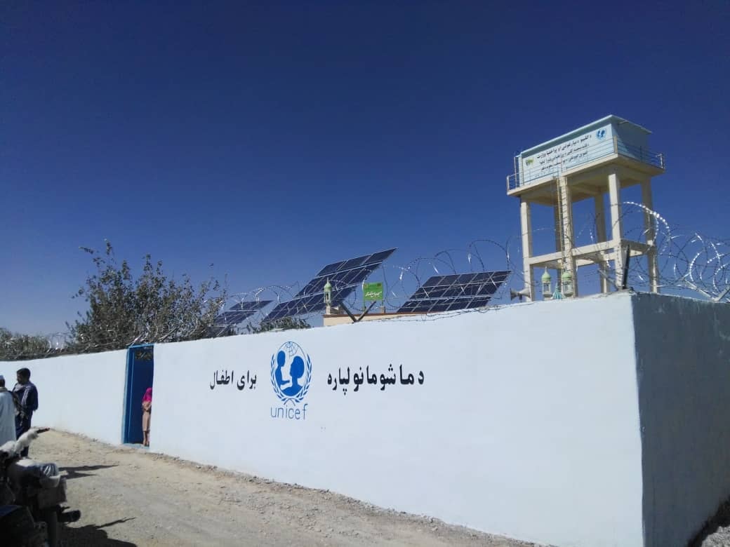 A water supply network construction project worth 5.4 million AFN in Farah province