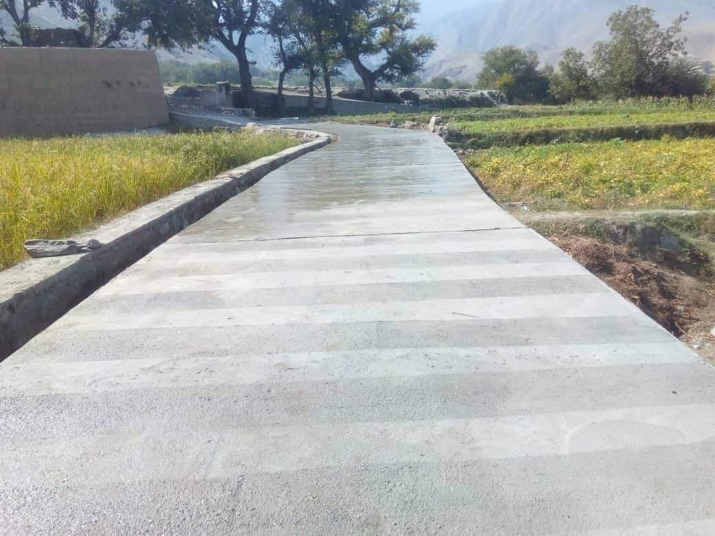 Reconstruction of 800 meters side road in Nangarhar