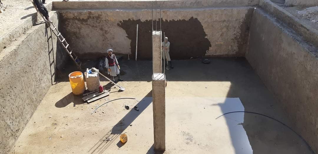 جریان کار ساخت چهار ذخیره‌گاه آب به ارزش ۶.۸ میلیون افغانی در سرپل