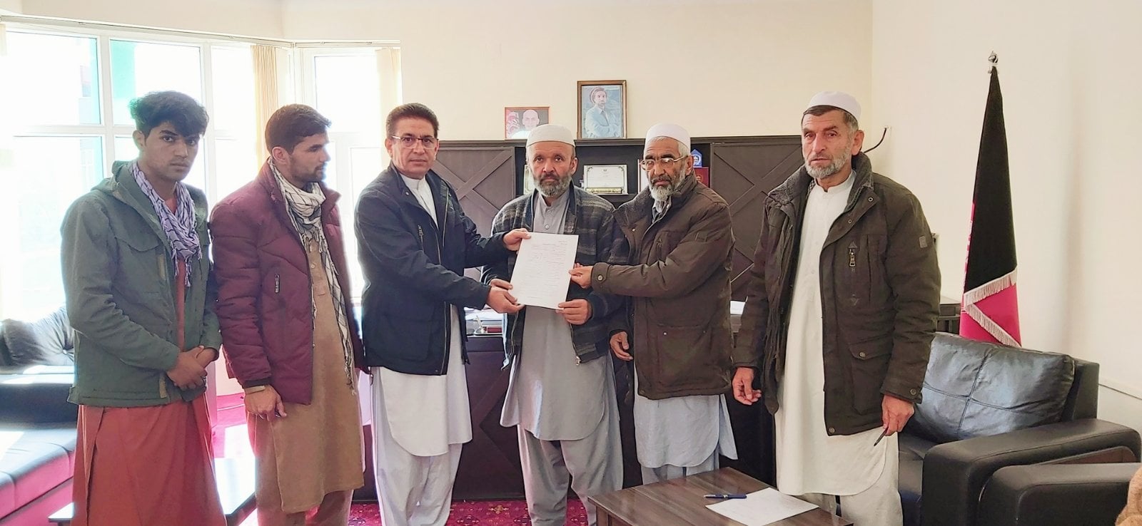 امضای قرارداد ساخت ۳۳۱ متر دیوار محافظتی به ارزش ۱۱ میلیون افغانی در پنجشیر