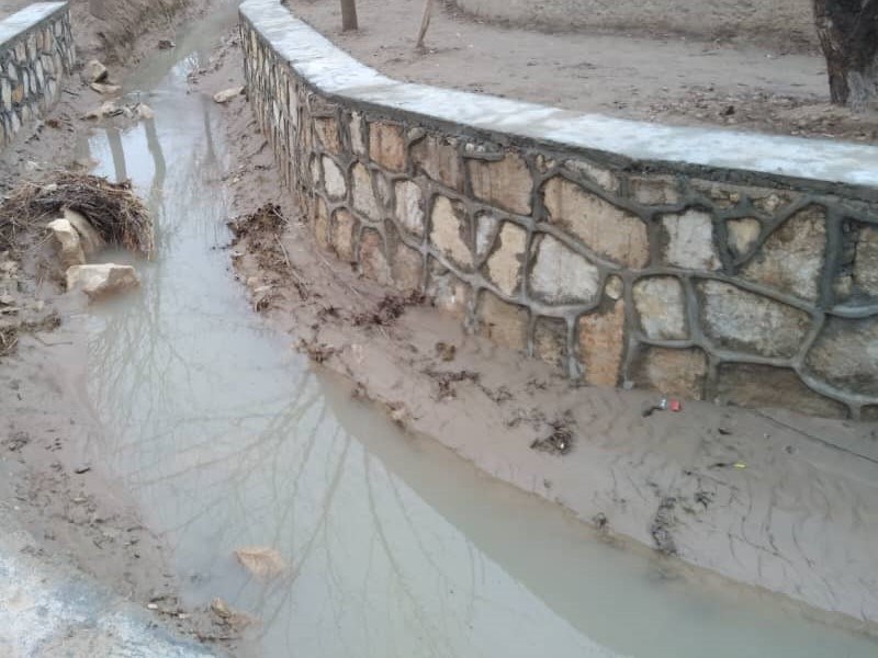 تکمیل کار ساخت ۱۸۵ متر کانال آبیاری در جوزجان