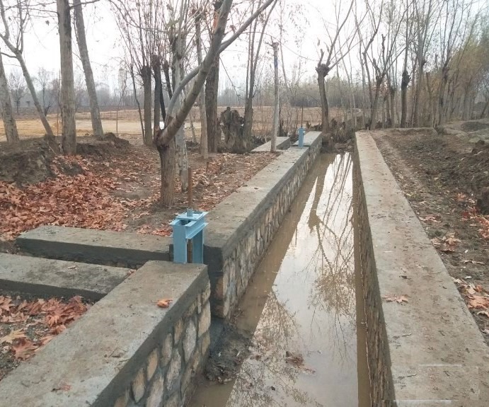 جریان کار ساخت ۴.۶ کیلومتر کانال آبیاری در تخار